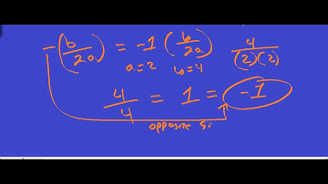 Finding the axis of symmetry by using the formula