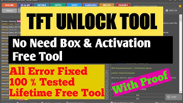 TFT Unlock Free Tool 2023 || No Need Box & Activation || Unlock Tool 100% Work || Technical Basu