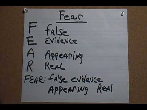 FEAR False Evidence Appearing Real - YouTube