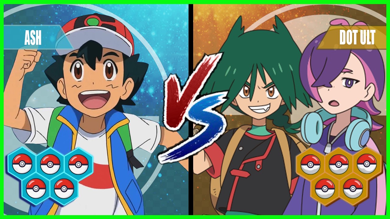 Pokémon Battle Pedia: ASH против DOT и ULT