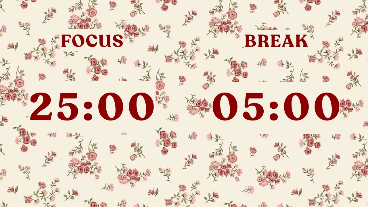 [Day 42] 25/5 Pomodoro Timer – 2 Hours Study | No Music | Deep Focus ...