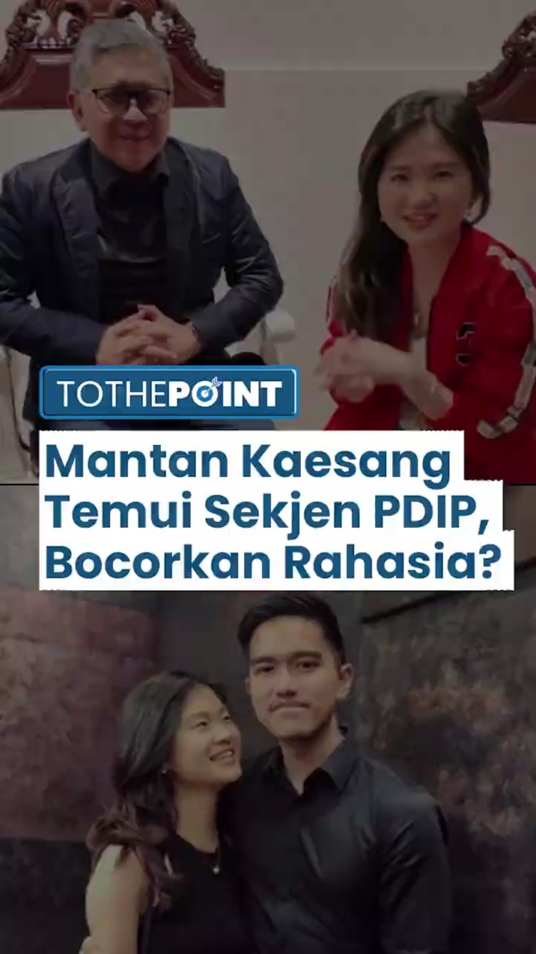 Sekjen PDIP Hasto Kristiyanto Dapat Info Rahasia dari Mantan Pacar Kaesang, Felicia Pakai Jaket PDIP