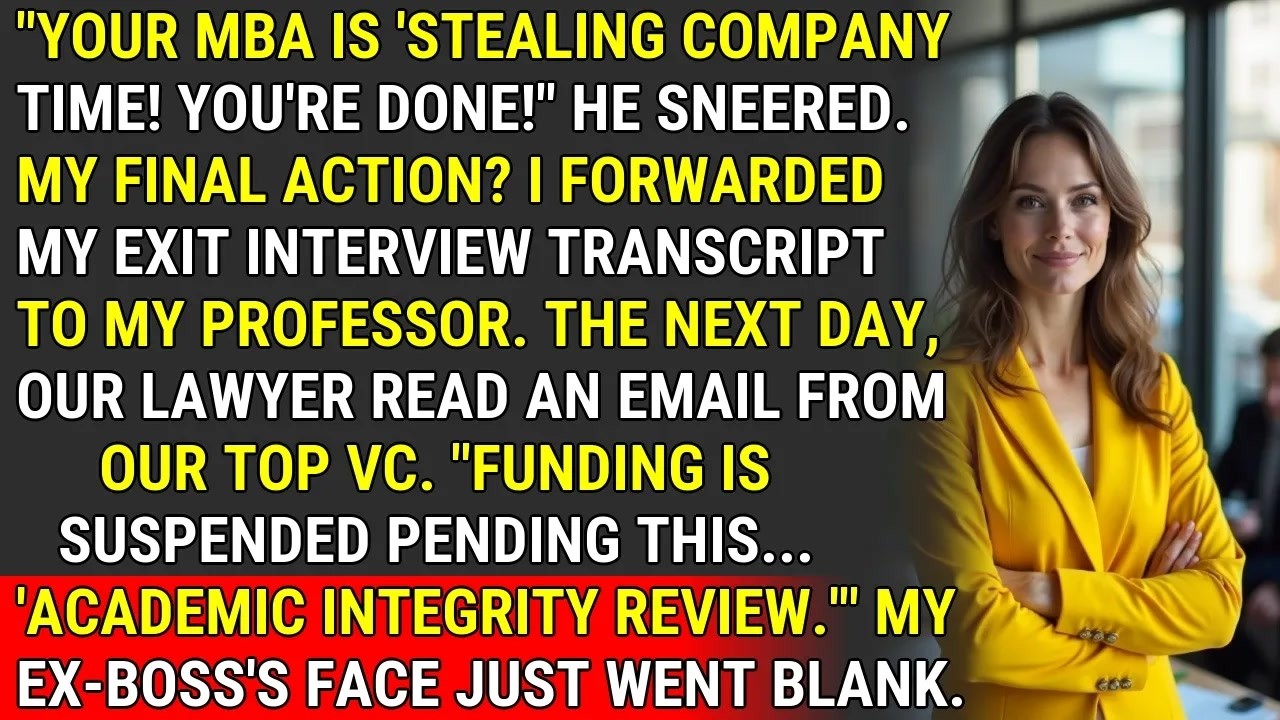 Fired for My MBA — My Exit Interview Killed Their VC Funding ♟️