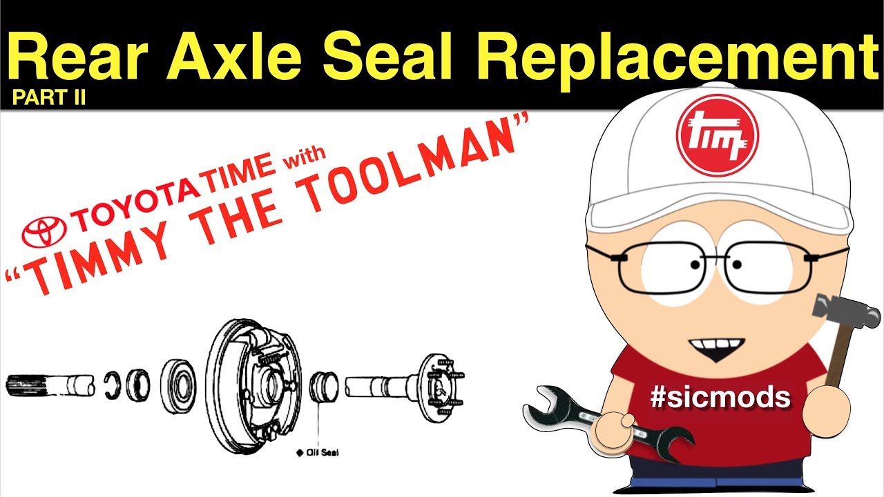Toyota Rear Axle Seal/Bearing Replacement (Part 2) - YouTube