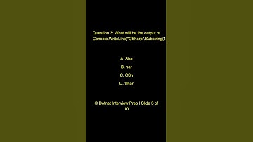 Dot Net Programming Questions – Part 1 | Question 3 | C# Basics Practice Set | Test Your Knowledge
