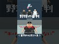 【審判の心得3ヶ条】 30秒で分かる！野球の審判 超・初級編