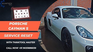 Porsche Cayman S Service Reset with Thinktool Master | #thinkcar #oilchange #servicereset #porsche