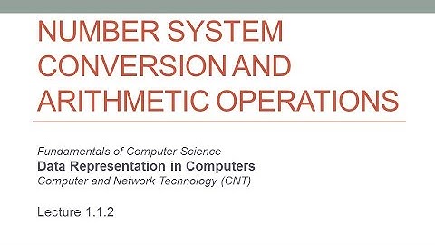 Number System Conversion and Arithmetic Operations