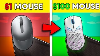 $1 vs $100 Mouse In Roblox Bedwars