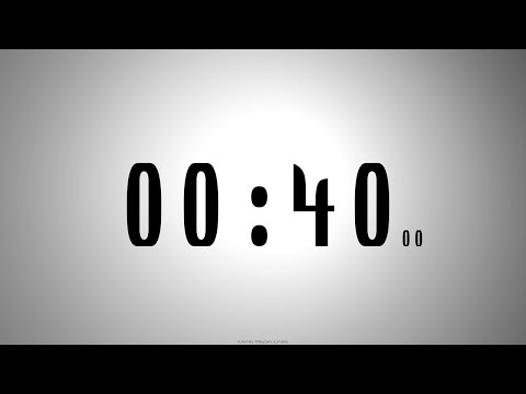 40 seconds COUNTDOWN TIMER with voice announcement