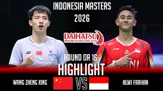 Download Lagu WANG Zheng Xing vs Alwi FARHAN | Indonesia Masters 2026 Badminton MP3