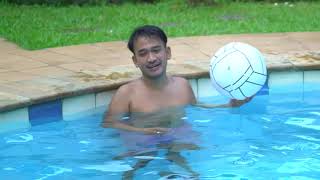 ASIK MAIN VOLLEY KOLAM RENANG NIH THALIA SAMA ONYO | Diary The Onsu (3/10/20) P1