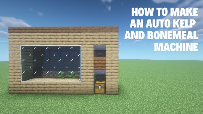 マインクラフト コンブ自動収穫 骨粉自動製造機の作り方 Auto Kelp And Bonemeal Machine カップルでマイクラ生活 講座編 Youtube
