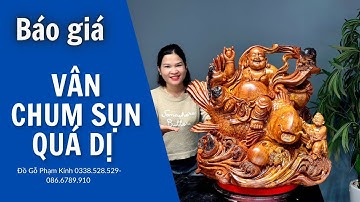 Báo Giá tác phẩm Di Lặc cưỡi cá .. Vân veo cực đỉnh 👍|Đồ gỗ Phạm Kính 0338.528.529