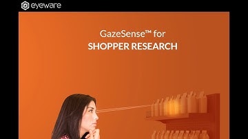 How to collect consumer behavior research data of shoppers with GazeSense 3D eye tracking software