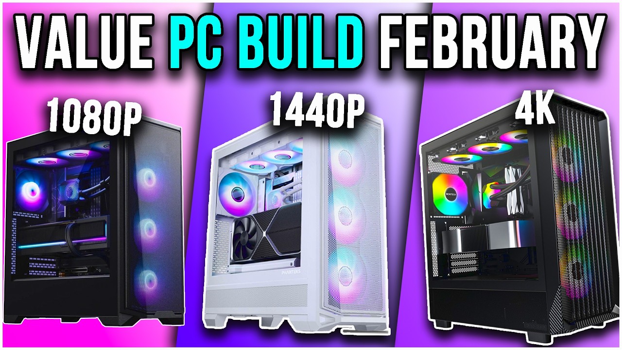 Best Value PC Builds 2026 900 1200 1450 Gaming PCs YouTube 