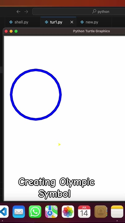 creating Olympic symbol using python #programming #python #coding # ...