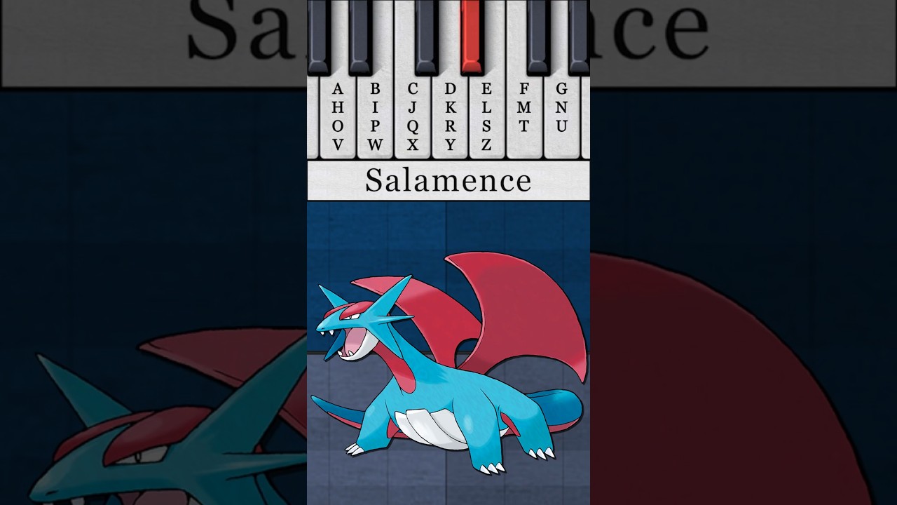 Bagon, Shelgon and Salamence turned into a musical jingle! #pokemon #piano #jingle