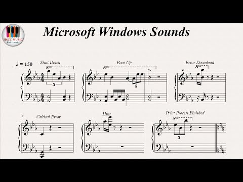 Microsoft Windows Sounds On Piano