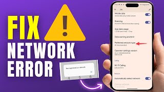 How To FIX Android Not Registering To a Network!