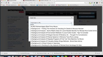 How to Format, Edit, Add References and Links to a Wiki: Tutorial for EntrepreneurWiki.com