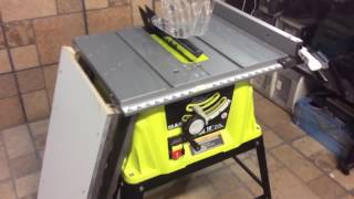 MODIFICANDO SIERRA DE MESA RYOBI / PARA CORTAR HOJAS DE MADERA - YouTube