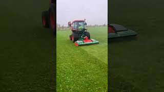Perfect lawn stripes, zero skill required #lawncare #mowing #satisfying