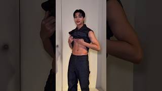 Wooyoung Abs Class Feat Courrges wooyoung ateez shorts