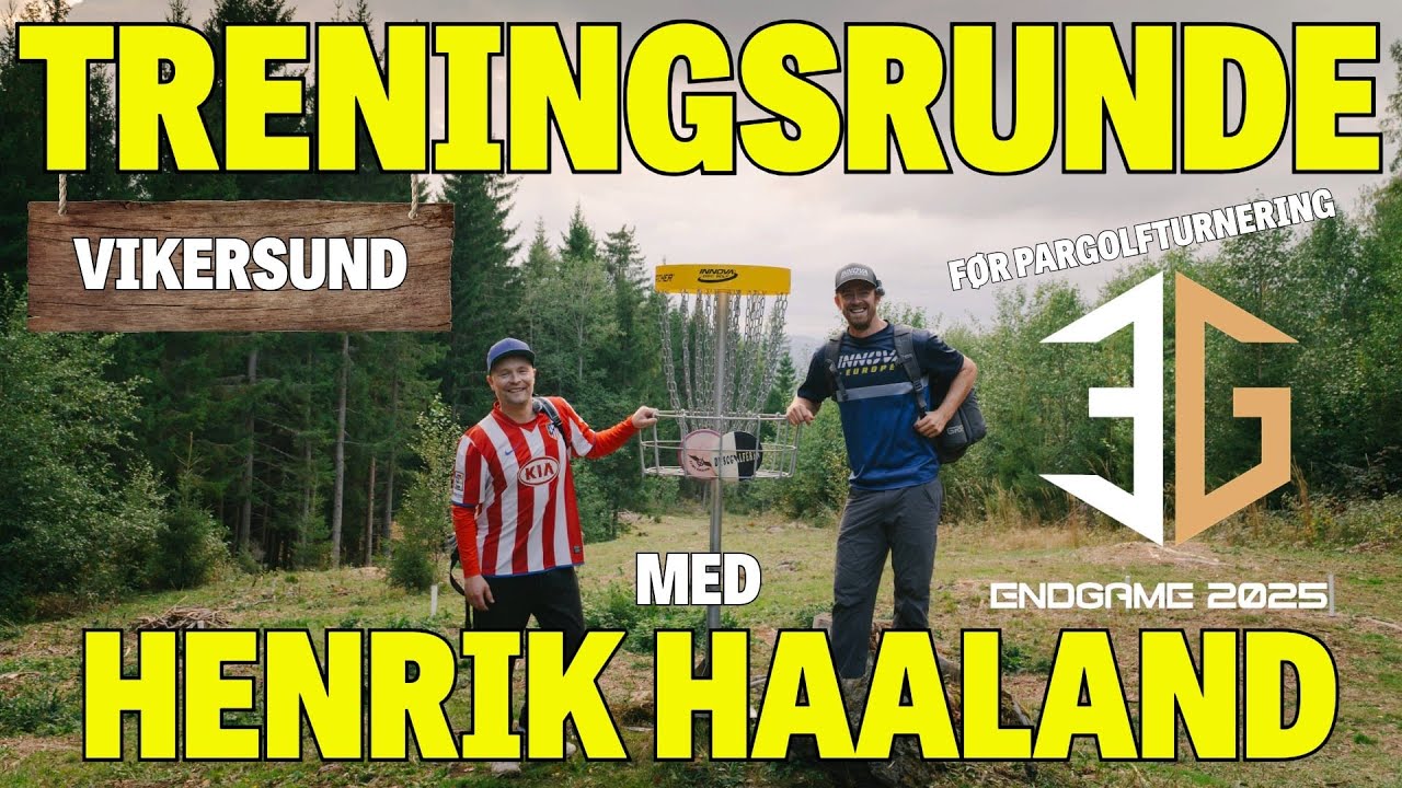 Discgolf i Vikersund med Discgolferen og Henrik Haaland