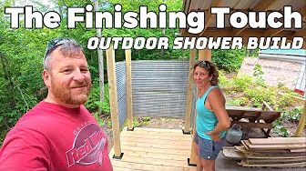 Outdoor Shower Build   – Rustic Cedar Look for Pennies