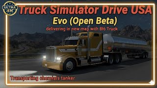Truck Simulator Drive USA : Evo (Open Beta) | Proton 8x6 Ex-M 1⭐️ | Transporting Chemicals | New Map screenshot 5