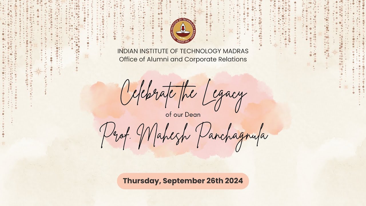 IIT Madras Alumni and Corporate Relations -  Prof. Mahesh Farewell Event