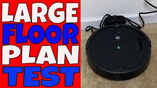 iRobot Roomba 692 Robot Vacuum - LARGE FLOOR PLAN TEST - Is it even Possible with no navigation?