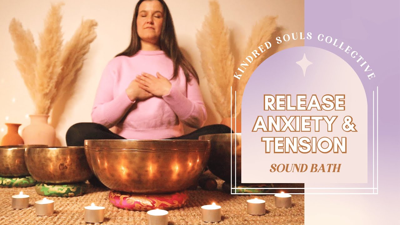 Release Anxiety & Tension | Tibetan Singing Bowl Sound Bath | Calm ...