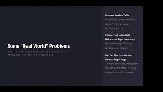 Celebrity Python Webinar by Jonathan Solis (Day 2) - Summer 2021 Wealth