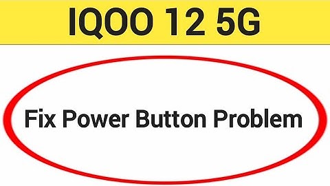 How to fix power button Problem IQOO 12 5G, how to fix auto restart problem