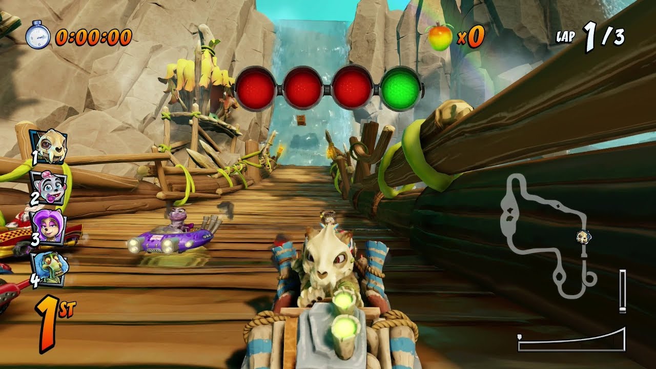 CTR Nitro Fueled - Prehistoric Playground - Hard Single Race