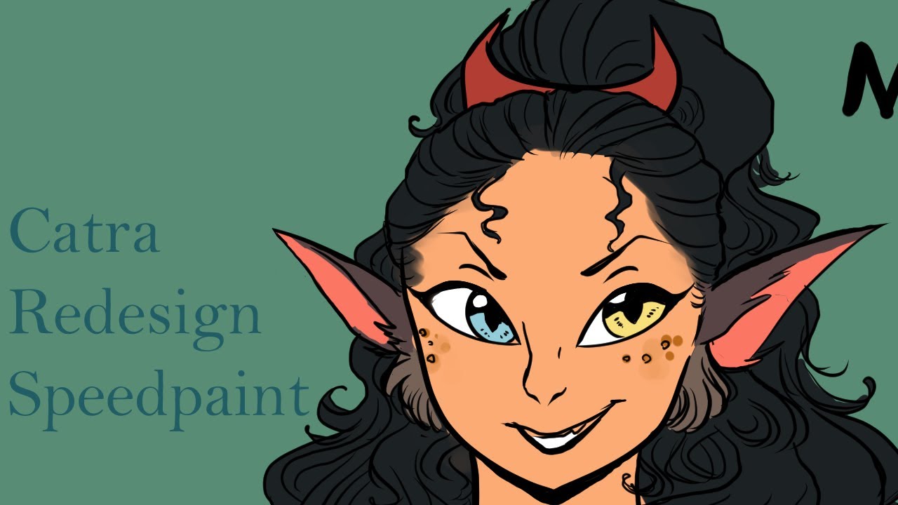 Catra redesign (She-ra speedpaint clip studio)