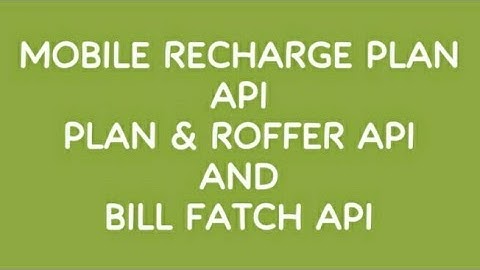 Roffer Api | Bill Fatch Api | Plan And Roffer Api | Mplan Api | Mrobotic Api