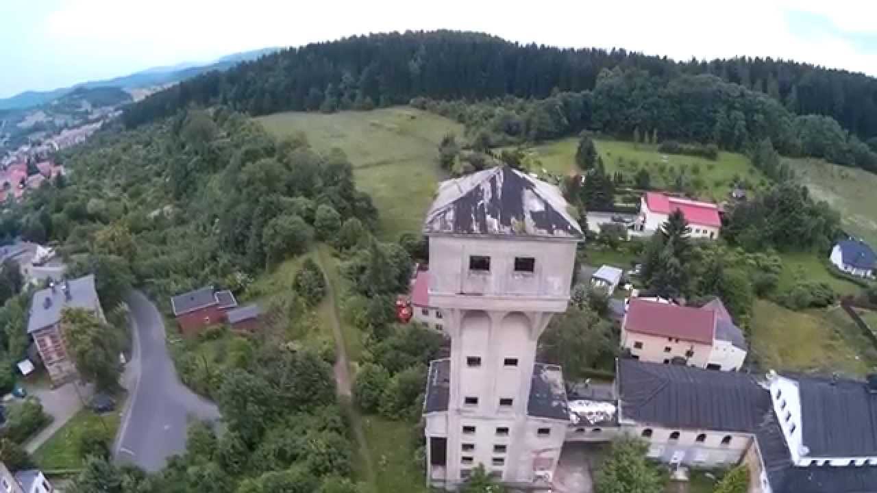 Szyb "Tytus" widziany z drona- Wałbrzych