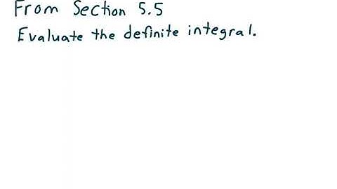 Calculus 1, section 5.5 (U-Substitution), 5 examples