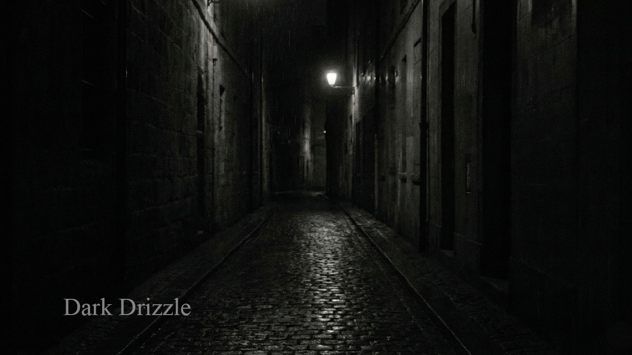 Still Rain Studio — Dark Drizzle | Gentle Night Rain & Distant Piano for Deep Sleep