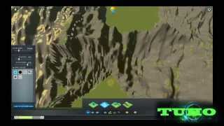 Cities Skylines Map Editor Time-Lapse, Creation of City in a Mountain