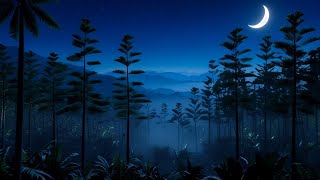 Peaceful Forest Night Ambience | Insect & Cricket Sounds for Relaxation, Meditation & Study