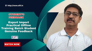Export Import Practical Offline Training Batch Student Genuine Feedback | Series - 7 /1000