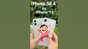 🤩iPhone SE 4 vs iPhone 12: Does the New SE 4 Stand a Chance?🤩 ( iPhone 16E ) #shorts #tenorshare