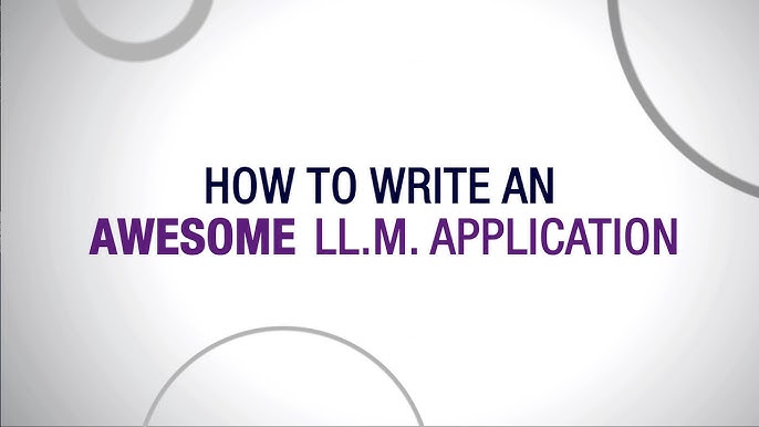 5 Ways To Create A Winning Ll.m. Application Tips 2024