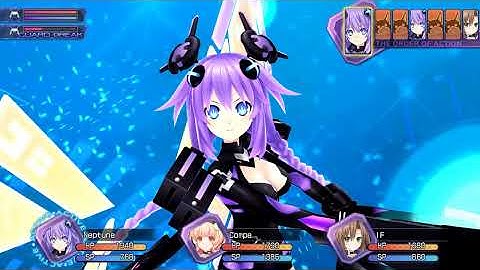 Hyperdimension Neptunia Re;Birth1 Fight and HDD transformation!