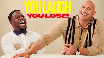 Kevin Hart and The Rock ⭐ You LAUGH, You LOSE 😂 Try Not To Laugh Challenge!