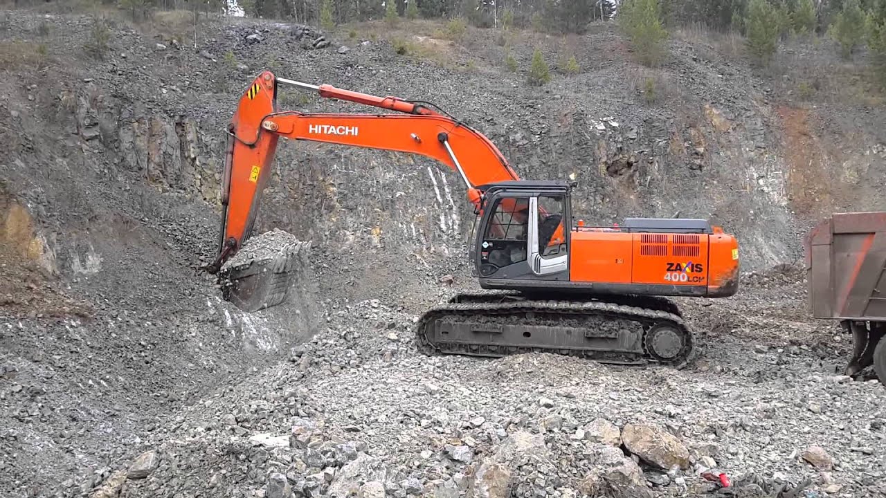 Hitachi ZX400LCH-3 - YouTube